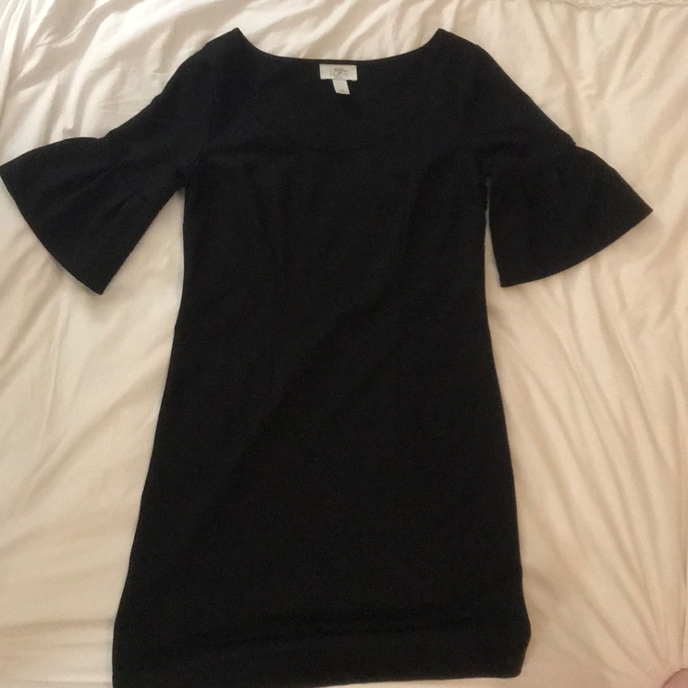 Ann Taylor Loft Black Dress 4P